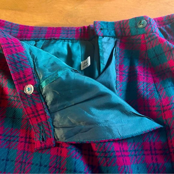 Vtg Pendleton 100% Wool Tartan Skirt - Picture 7 of 9